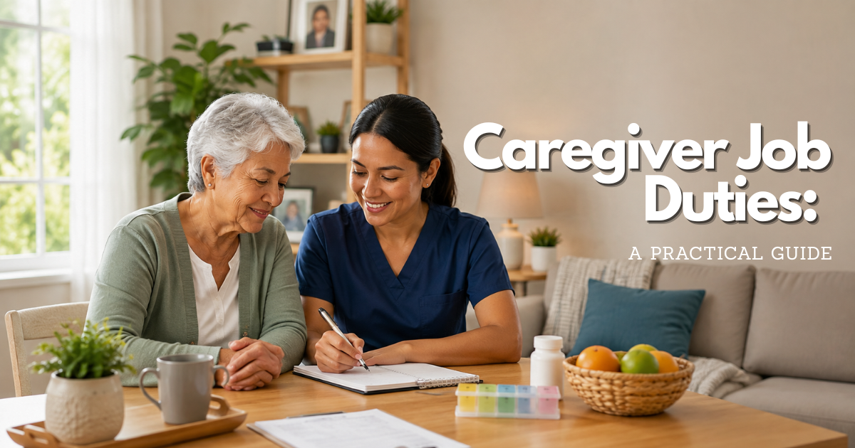 Caregiver Job Duties: