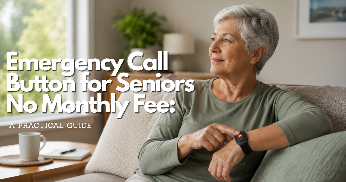 Emergency Call Button for Seniors No Monthly Fee: